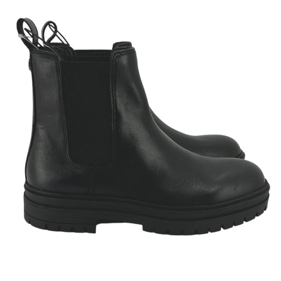 Steve Madden | Women's Leather Chelsea Boots | Black | Various Sizes - Picture 3 of 6